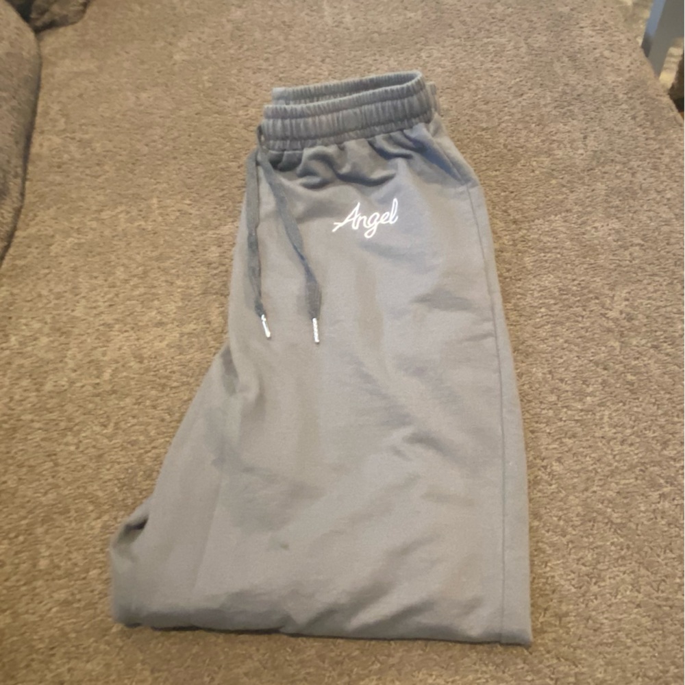 Gray sweatpants